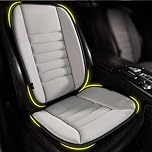kingphenix Car Seat Cushion with Back Support Pillow: Enhanced Comfort Memory Foam Design for Pain Relief, Ideal for Drivers and Office Use - Ergonomic Lumbar Comfort for Long Sitting - Gray