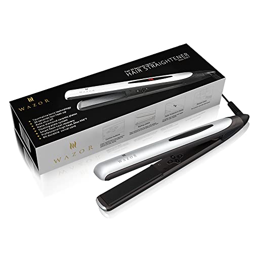 Hair Straightener And Curler Professional Ceramic 2 In 1 Flat Iron Instant Heat Up With Automatic Shut Off（60 Min）And Digital Lcd Display, Adjust Temperature From 284℉ To 446℉ (1 Inch) #TOP5