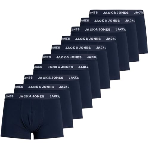 JACK & JONES Mens Jacsolid Trunks 10 Packs NoosBoxer Shorts