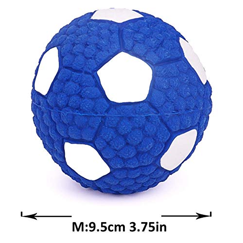 Image of EETOYS Petlicious and More Dog Latex Squeaky Football Toy for Puppies (Medium)