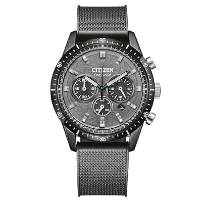 CITIZEN Eco-Drive Solar Chrono Orologio da uomo con diametro di 39 mm in diverse varianti, nero, Moderno