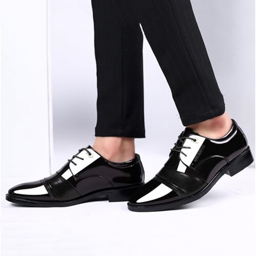 Mens Business Cap Toe Derbby Shoes Mens Dress Formal Shoes with Low Heel Comfortable Dating Shoe for Men Arch Support Walking Leather Shoe Low Top Lace up Leather Footwear3