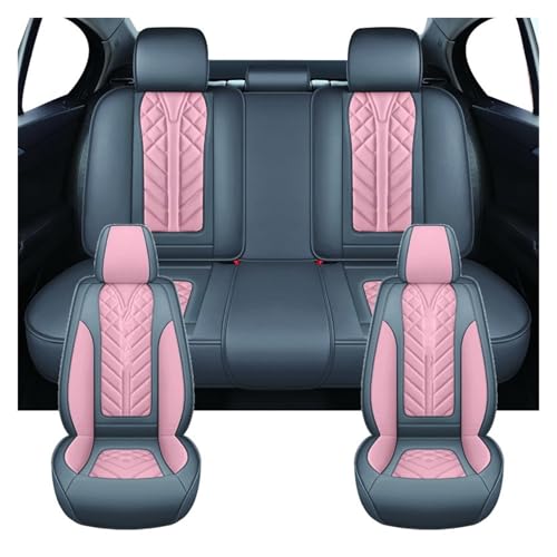 Housses de siège voiture universelles en cuir rose pour Passat