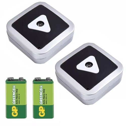 Satargo Ultrasonic Mouse and Rat Repeller, 2-Pack with Batteries, Electronic Pest Control Device