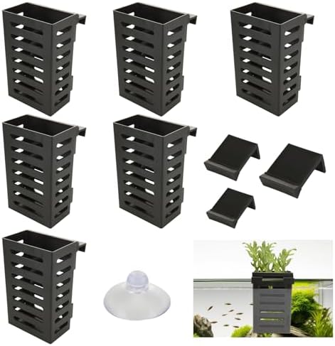 Portapiante Per Acquario Trasparente | Supporto Appendiabile Per Piante Acquatiche | Adatto A Vasche Senza Cornice - Foto 8