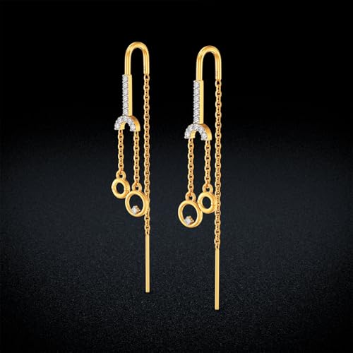 Image of Joyalukkas 22k (916) Purity BIS Certified Sui Daga Gold Earrings For Women