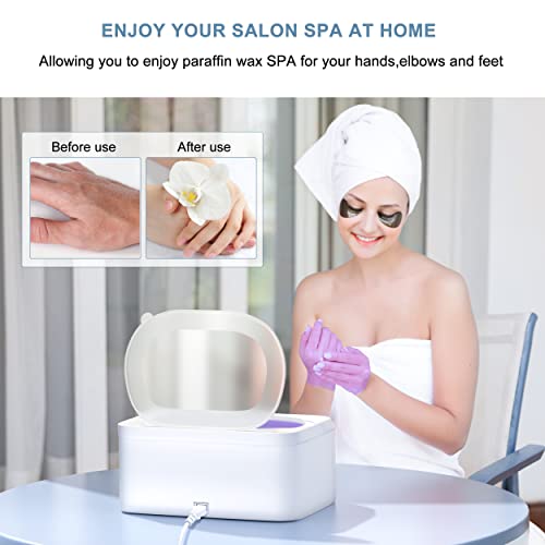 Karite Paraffin Wax Machine For Hands And Feet With Auto Open Lid, Arthritis Paraffin Bath,20Min Fast Wax Meltdown, Precision Temperature Control, 4500Ml Paraffin Warmer With 8Pack Refills #TOP5
