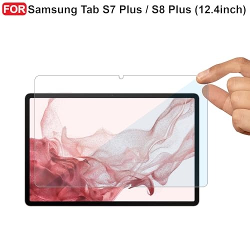 Image of CEDO Samsung Galaxy Tab S7 Plus / S8 Plus (12.4 inch) Tempered Glass | Screen Protector Glass (Transparent)