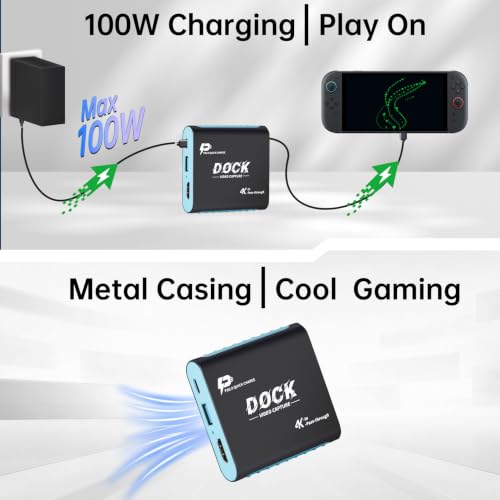 2-in-1 Switch 2 Dock & Capture Card with USB-C Video Input for Streaming - image 7