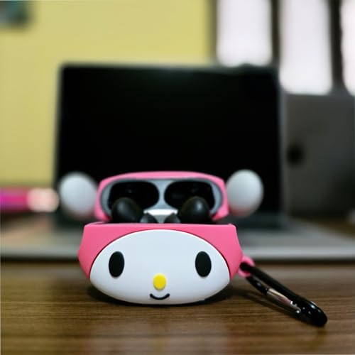 Image of YODI Case Cover for Airpods Pro|Pro 2|Airpods Pro 3|Airpods 4 Pouch, Silicone Cases with Cleaner Kit 360 Drop Protection,Shock-Resistant ([Headphone - Pink Kitty ], Airpods Pro /Pro 2)