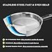 Meythway 𝐔𝐏𝐆𝐑𝐀𝐃𝐄 Stainless Steel Pots and Pans Set Non Toxic, 6PCs Kitchen Cookware Sets with Stay-Cool Handles, Non-Stick, Dishwasher Safe&Compatible with All Stovetops(Gas,Electric&Induction)