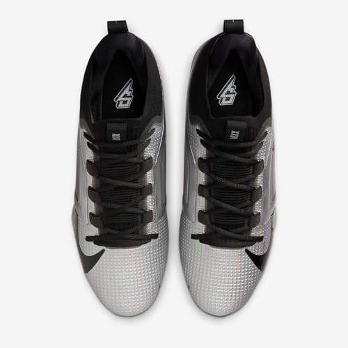 Nike Alpha Menace 4 Elite Saquon Barkley Football Cleats (Black/Wolf Grey/Metallic Silver)4