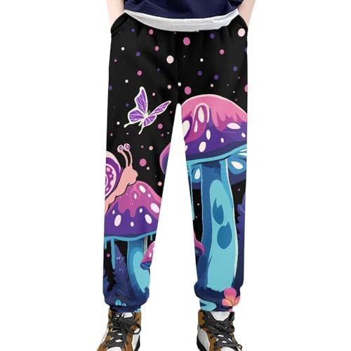 Workout Jogger Sweatpants for Teen Boys & Girls Kid's Graphic Fashion Casual Trackpants Sweatpants for Kids Loose