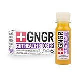 +GNGR Gut Health Shot – Prebiotic and Probiotic for Women & Men - Digestive & Immune Support, Organic Ginger Shot with Apple Cider Vinegar, Turmeric, Aloe Vera 2 fl oz (12-Pack)