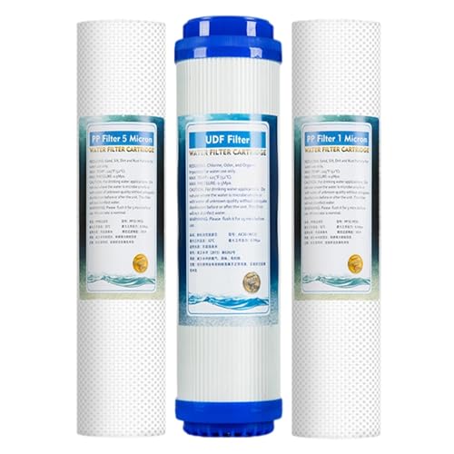 Filtre à eau de cuisine 10 pouces avec cartouche charbon UDF et sédiments 1 micron
