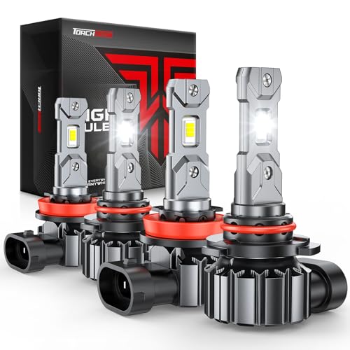Image of Torchbeam 9005 /HB3 H11 /H8 /H9 LED Bulbs Combo, 116000LM High Brightness, 2026 New Version LED Light Bulb Pack of 4