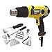 Produktbild Stanley - FatMax Heissluftpistole (2.000 Watt, mit Abschaltautomatik, 2 Temperaturstufen (50-450/70-600 °C), stufenlose Temperatureinstellung, inkl. 8-TLG. Düsen- und Schaberset, Koffer) FME670K-QS