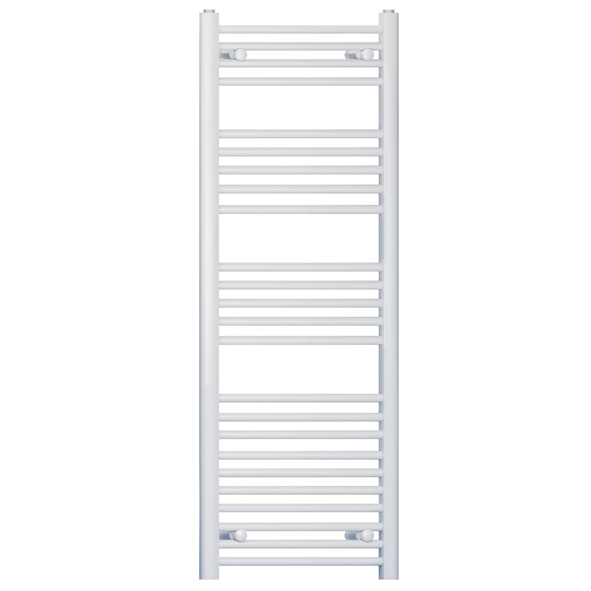 400mm Wide White Bathroom Towel Rail Radiator - Central Heating - 19mm Tube (400 x 1400mm)