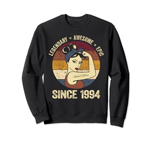 30th Birthday Vintage 1994 Legendary Awesome Epic Since 1994 Sudadera