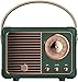 Baolira Retro Bluetooth Speaker, Portable Wireless Speaker with Crystal Clear Stereo Sound, Retro Decor for Bedroom Office Kitchen, Birthday Gifts Ideas for Women Men Teens (Green)