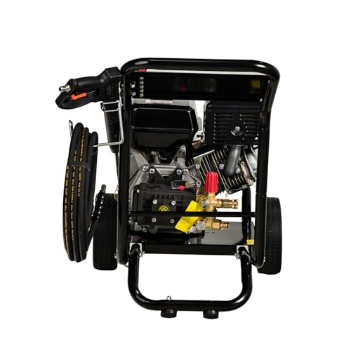 PS Global PS-300-PL Petrol Power Washer – 250 Bar, 15LPM, 15HP OHV Engine, Triplex Brass Pump, 15M Hose, 5 Quick-Release Nozzles – Heavy-Duty Jet Wash for Driveways, Vehicles & Equipment - Image 4