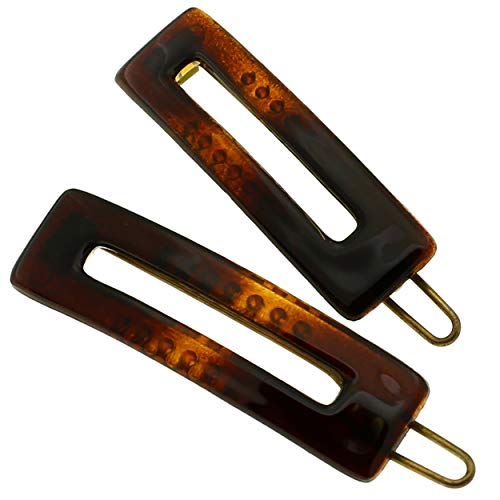 Camila Paris CP1366/2 French Hair Slides Clips for Women, Girls Side Slide-in Clip, Hair Accessories for Women. Strong Hold No Slip Grip Fashion Durable and Styling, Made in France