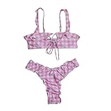 Los conjuntos de trajes de baño de tela en bikini son muy elásticos, cómodos y duraderos.