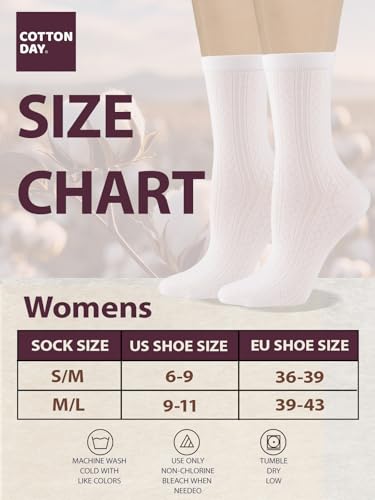 Image of COTTON DAY Women's Soft Combed Cotton Socks Seamless Toe Black White Navy