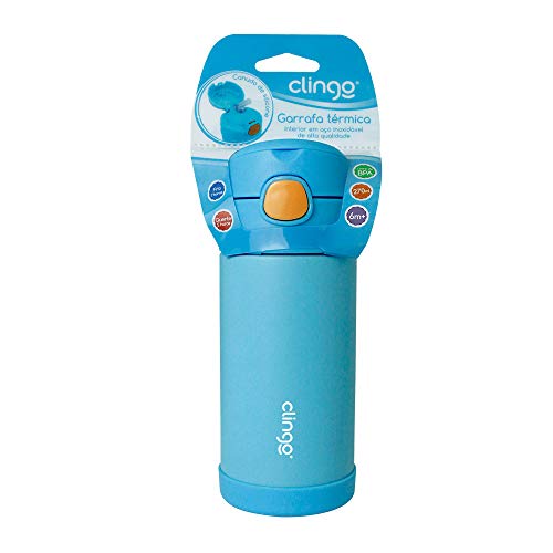 Garrafa Termica Azul Clingo, Clingo, Azul