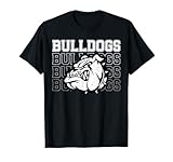 Bulldogs Mascot Team Spirit Vintage Sports Fan T-Shirt