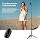 ULANZI TT88 Handy Stativ Ständer 145cm, Magnetisches Selfie Stick mit Fernbedienung, Stativ für Smartphone mit 2 in 1 Telefon Clip & 2 Cold Shoe Mount, Handystativ für iPhone/Samsung/Android Phone