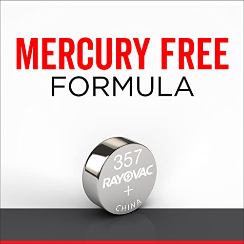 Rayovac Lr44 Battery, Silver Oxide 303, 357, Ag13, Or Sr44 1.5 Volt Batteries (3 Battery Count) #TOP3