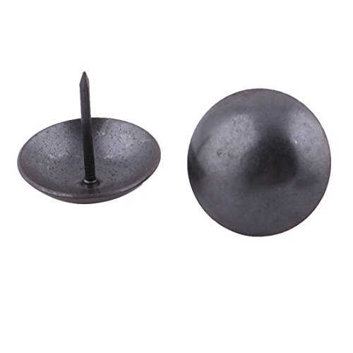 Sourcingmap Metal Home Furniture Round Cap Thumb Tack Nail Decorative Pushpin 30 x 25mm 8pcs Black - Image 2