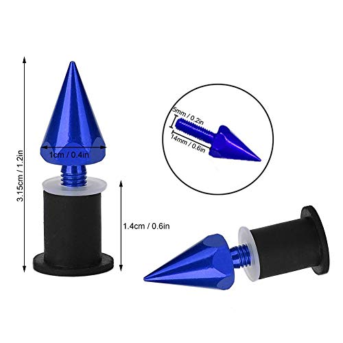 Image of Windshield Windscreen Spike Bolts with M5 Screws and Nuts for Motorcycle, Sports Car, Off-Road Vehicle, and Scooter Modification, Reinforcement, and Decoration (CNC Machined Aluminum Alloy)