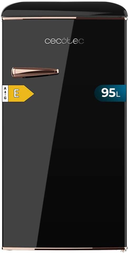 Product image of Cecotec Mini Nevera Retro 1 Puerta Bolero Coolmarket TT Origin 95 Black E. Mini Frigorífico Retro Negro, 89,3Cm de Alto y 48,7Cm de Ancho, 95L de Capacidad, Bajo Consumo