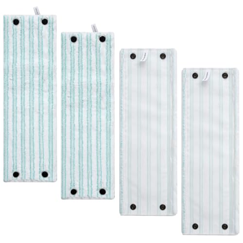kelav 4 Piezas Recambios para Fregona de Microfibra para Leifheit Clean Twist XL Micro Duo, 48x13,5cm Fundas de Lavado con Alta Absorción