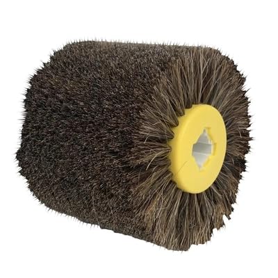 DEDRA DED79338 Brosse en crin de cheval pour machine Ă satiner 120 x 100 mm Vitesse de rotation maximale 3700 tr/min Utilisation polyvalente