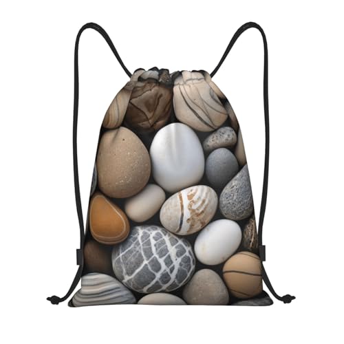 Petoskey Stone print Drawstring Bag Sack Gym Bag Ditty Bag for Gym Traveling, Hiking, Yoga, Shopping for Adult
