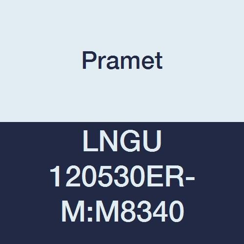 Pramet LNGU 120530ER-M:M8340 Carbide Steel, Stainless and Super Alloy (P40,M30,S30) Milling Insert, Positive Geom, LNGU Style.118