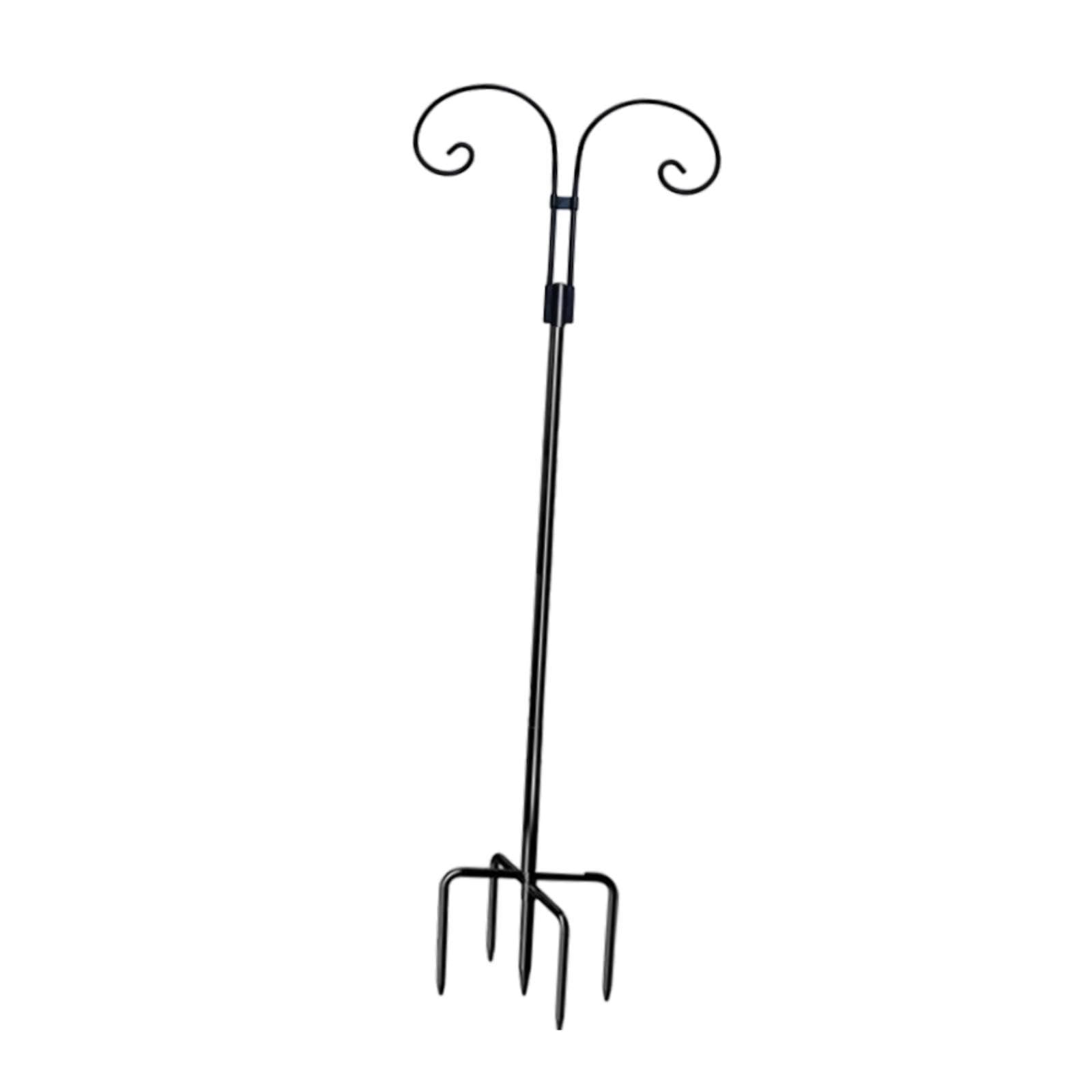 Double Shepherds Hook Iron for Hummingbird Feeder Flower Basket Bird Feeders Height 2M | Yard, Garden & Outdoor Living | Gardening Supplies | Plant Care, Soil & Accessories
