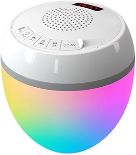 Altoparlante Bluetooth Galleggiante per piscina con Termometro e Luce LED, Impermeabile IP68, 8 Modalità di Illuminazione, Suono Stereo a 360°, TWS, Portata 25 m, Batteria 2000 mAh