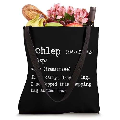 Bolso tote con definición de 'Schlep' y humor judío y yiddish miniatura 4