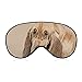 Máscara de ojos, vendada, máscara de sueño contorneada 3D, bloqueando la luz de los ojos de peluche, máscara de dormir de viaje para mujeres, hombres, pintura de perro lindo