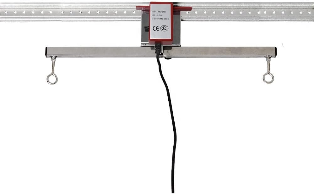 Adjustable Grow Light Mover Kit With Motor Rail Stainless Steel Bar For Hydroponic Light System