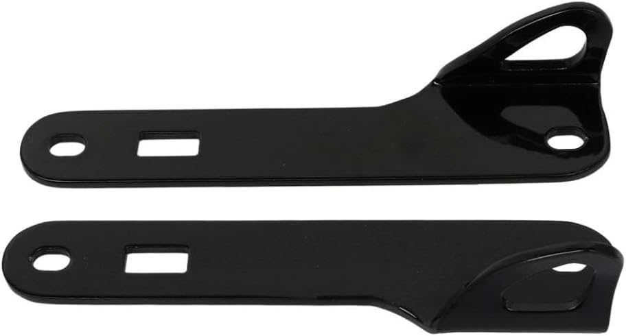 Motorcycle Gloss Black Fork Anchor Point Tie Down Brackets Compatible with Electra Street 2014 2015 2016 2017 2018 2019 2020 2021 2022 2023