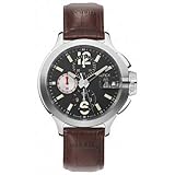  Alfex Automatikuhr 5567/055 Herrenuhr mit braunem Lederband