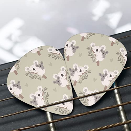Lot de 12 médiators mignons en forme de koala pour guitare basse électrique et acoustique - Les Beatles, Paul McCartney, John Lennon, RIngo Starr, George Harrison Lot de 12 médiators mignons en forme de koala pour guitare basse électrique et acoustique – Image 8