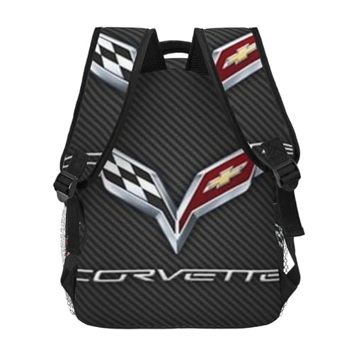 C-orvette Lightweight Casual Student Backpack With Adjustable Shoulder Straps And Cushioned Back For Comfort Black4