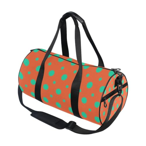 Bolsa de lona para viajes cortos y deportes con diseño moderno de lunares