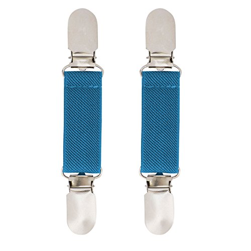 SANREMO Elastic Glove and Mitten Clips for child Kids Extra Strong & Comfortable Design (Coral Blue)